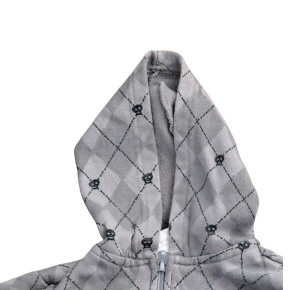 Boy's Red Blue Jacket And Gray Black Skull Hoodie Size 18 Months - Picture 3 of 11